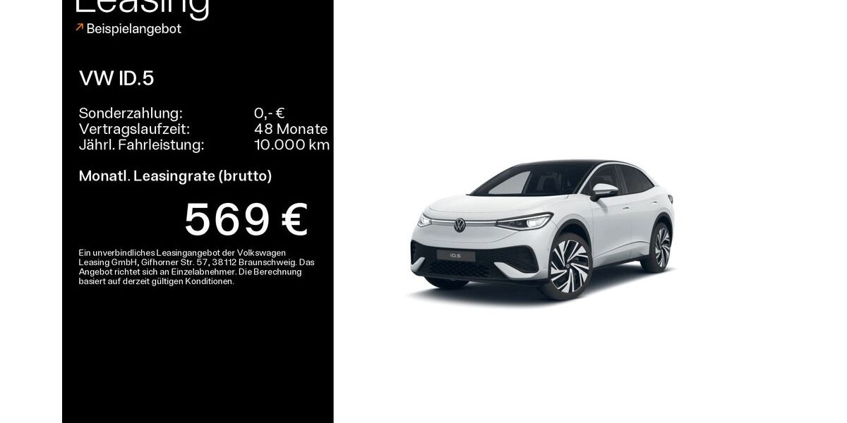 VW ID.5 15.295 km 46.990 &euro; Haßfurt 97437