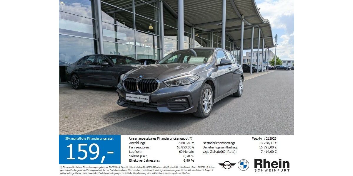 BMW 116 95.279 km 15.850 &euro; Schweinfurt 97424